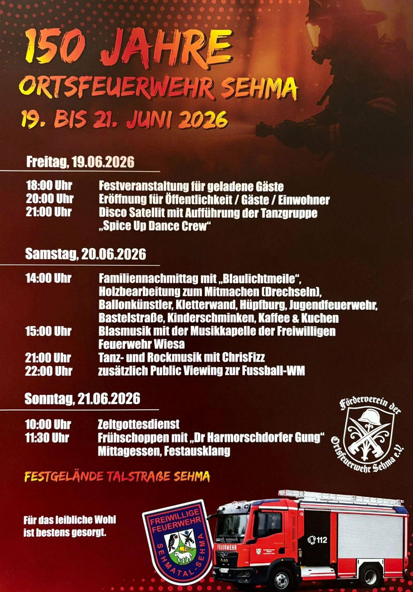 150 Jahre Feuerwehr Sehma